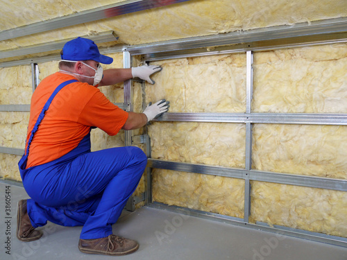 Photo: Thermal insulation work Thermal insulation work