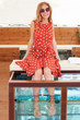 Foto: Beautiful young girl gets fish spa procedure Beautiful young girl gets fish spa procedure