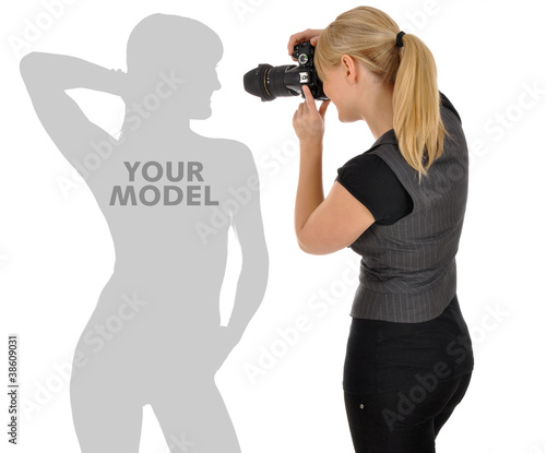 Foto: Fotografin mit Platz für Modell Fotografin mit Platz für Modell