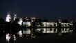 Reflection Novodevichy of monastery is visible in water