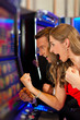 Paar in Spielcasino