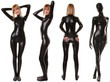 Black Spandex Zentai Fetish Catsuit
