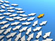 Illustration: Leader and follower Leader and follower