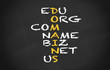 Kreidetafel Domains black