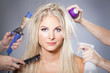 woman hair care