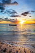 Barque au crépuscule - Ile de La Réunion