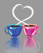 two cups of coffee