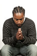 Black man praying