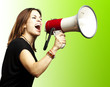 girl with megaphone