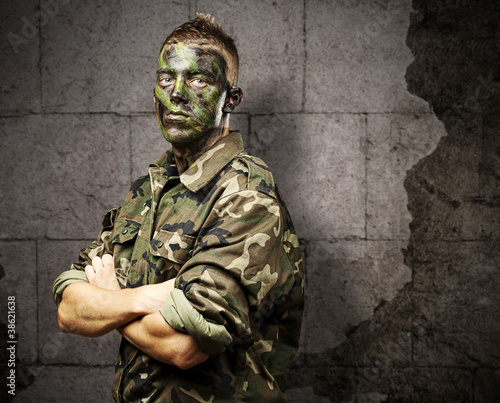 Photo: young soldier portrait young soldier portrait