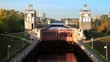 Gate of sluice number 8 Moscow Canal