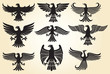 heraldic eagle set
