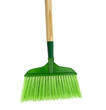 green broom on a white background green broom on a white background