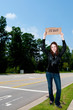 Photo: Woman Holding Jesus Sign Woman Holding Jesus Sign