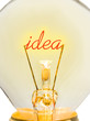 Photo: Word Idea in lamp Word Idea in lamp