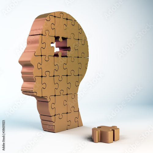 Illustration: Puzzle head Puzzle head