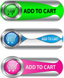 Metallic Add To Cart button/icon set for ecommerce Metallic Add To Cart button/icon set for ecommerce