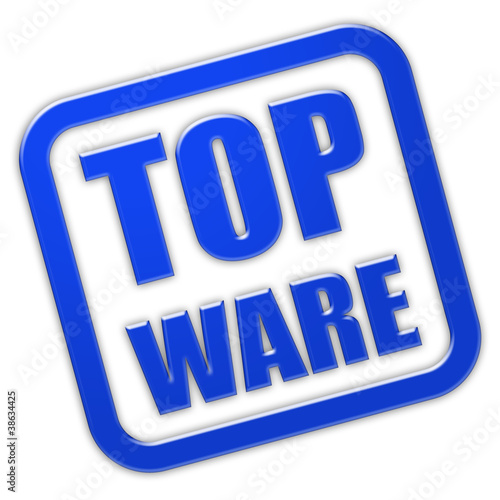 Illustration: Stempel blau glas TOP WARE Stempel blau glas TOP WARE