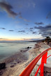 Crépuscule sur littoral réunionnais