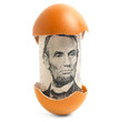 Money in eggshell
