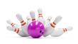 Illustration: bowling strike bowling strike