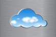 Cloud computing abstract concept