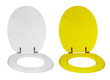 Toilet seat for a toilet bowl isolated on a white background