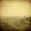 vintage tuscan landscape