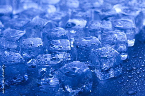 Photo: Background with ice cubes Background with ice cubes