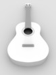 Spanish guitar in white