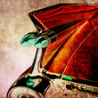 retro cadillac print