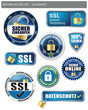 Button Vector Set - Sicherheit