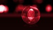 Video: heart in red glass ball with snow heart in red glass ball with snow