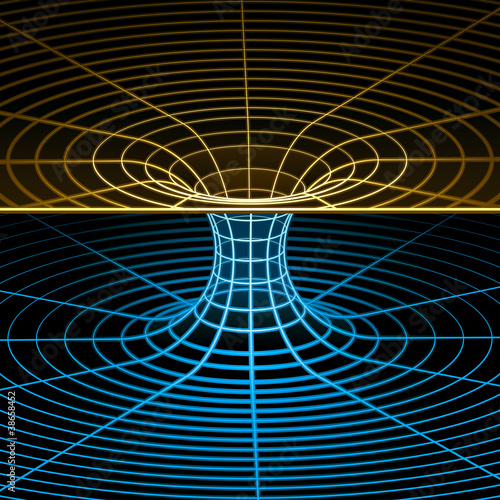Vector: Wireframe symbol ("Wormhole") Wireframe symbol ("Wormhole")