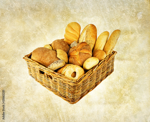 Photo: rustic bread basket rustic bread basket