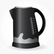 An isolated electric tea kettle on a white background An isolated electric tea kettle on a white background