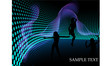 Vector: dance girl party dance girl party