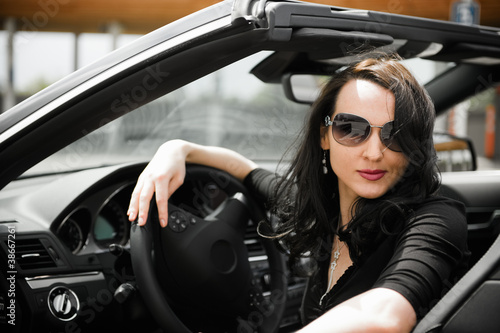 Photo: Woman and car Woman and car