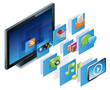 Vector: Smart TV - vector illustration Smart TV - vector illustration