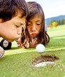 Golf players cheating