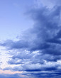 Photo: Dramatic cloudy sky at sunset Dramatic cloudy sky at sunset