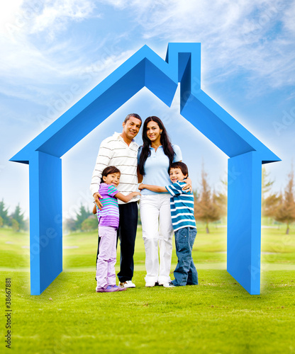 Photo: Family buying a house Family buying a house