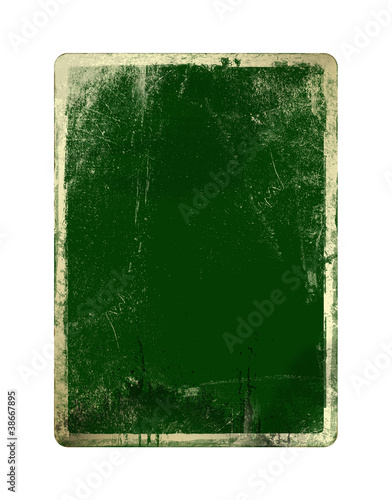 Illustration: Grunge green card for st Patrick on the white isolated backgrou Grunge green card for st Patrick on the white isolated backgrou