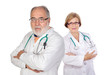 Seniors couple doctors