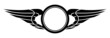 Emblem with Wings and Wheel