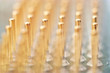 CPU pins macroshot with depth of field