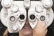 eye test, adjusting the phoropter