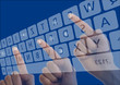 Tastatur, Bildschirm, Touch screen, Hände