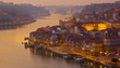 old town of Porto on sunset, Portugal
