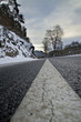Landstraße im Winter
